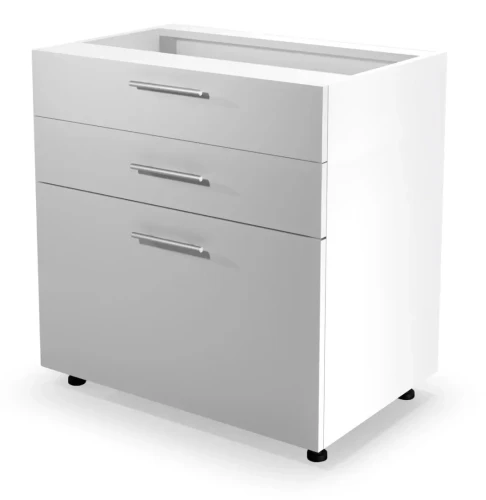 Szafka kuchenna Vento 80 cm dolna stojąca z szufladami biały