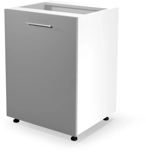 Szafka kuchenna zlewozmywakowa Vento DK-60/82 biały / popiel