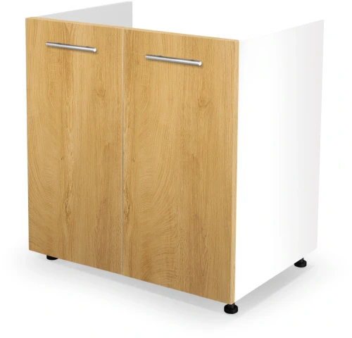 Szafka kuchenna zlewozmywakowa Vento DK-80/82 biały / dąb miodowy