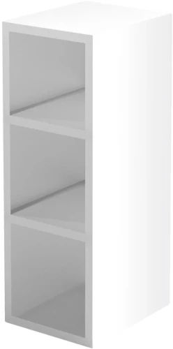 Szafka kuchenna Vento 25 cm górna wisząca otwarta z 2 półkami biały