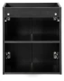 Zestaw mebli łazienkowych NOVA BLACK szafka 50 cm z blatem wotan 50 cm