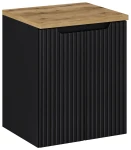 Zestaw mebli łazienkowych NOVA BLACK szafka 50 cm z blatem wotan 50 cm