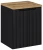 Zestaw mebli łazienkowych NOVA BLACK szafka 50 cm z blatem wotan 50 cm