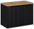 Zestaw mebli łazienkowych NOVA BLACK szafka 80 cm z blatem dąb 80 cm