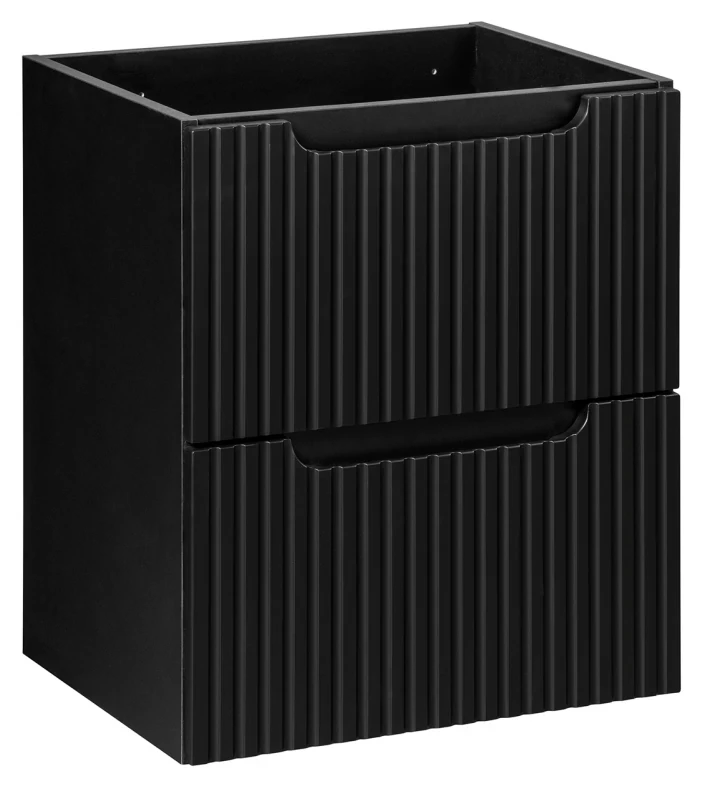 Zestaw mebli łazienkowych NOVA BLACK szafka 50 cm 2 szuflady z blatem dąb 50 cm