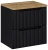 Zestaw mebli łazienkowych NOVA BLACK szafka 60 cm 2 szuflady z blatem dąb 60 cm
