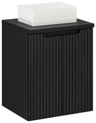 Zestaw mebli łazienkowych NOVA BLACK szafka 50 cm z umywalką GAJA i blatem 50 cm