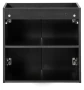 Zestaw mebli łazienkowych NOVA BLACK szafka 60 cm z umywalką BEYOND i blatem 60 cm - szafka pod umywalkę Nova Black D2 82-60-2D