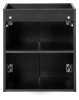 Zestaw mebli łazienkowych NOVA BLACK szafka 50 cm z umywalką GAJA i blatem dąb 50 cm