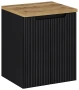 Zestaw mebli łazienkowych NOVA BLACK szafka 50 cm z umywalką GAJA i blatem dąb 50 cm