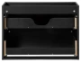 Zestaw mebli łazienkowych NOVA BLACK szafka 80 cm 2 szuflady z blatem dąb 80 cm