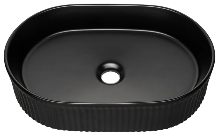Zestaw mebli łazienkowych NOVA BLACK szafka 60 cm z umywalką BEYOND i blatem dąb 60 cm - umywalka BEYOND 5 Black Matt