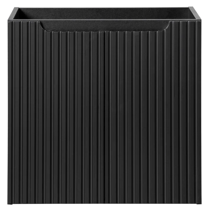 Zestaw mebli łazienkowych NOVA BLACK z dwoma umywalkami BEYOND i blatem dąb 120 cm - szafka pod umywalkę 2 drzwi Nova Black D2 82-60-2D