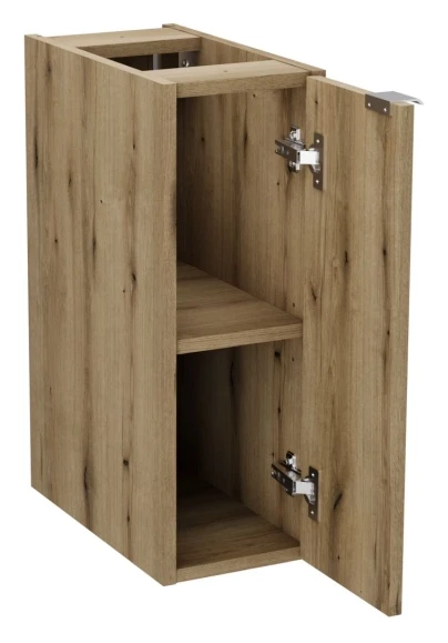 Zestaw mebli łazienkowych NOVA BLACK z dwoma umywalkami BEYOND i blatem dąb 140 cm - szafka pod blat Nova Oak A 81-20-1D