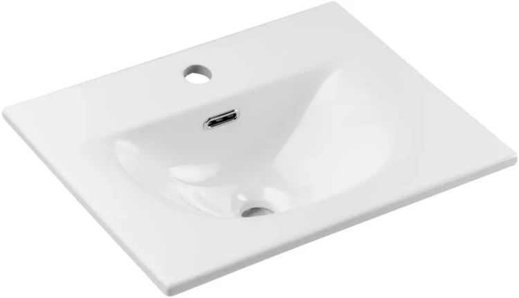 Zestaw mebli łazienkowych NOVA BLACK szafka 50 cm - umywalka SKY 3 White Gloss