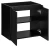 Zestaw mebli łazienkowych NOVA BLACK szafka 60 cm - szafka pod umywalkę Nova Black D2 82-60-2D