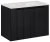 Zestaw mebli łazienkowych NOVA BLACK szafka 80 cm