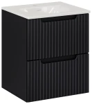 Zestaw mebli łazienkowych NOVA BLACK szafka 50 cm 2 szuflady z umywalką Sky