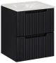 Zestaw mebli łazienkowych NOVA BLACK szafka 50 cm 2 szuflady z umywalką Sky