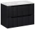 Zestaw mebli łazienkowych NOVA BLACK szafka 80 cm 2 szuflady z umywalką Sky