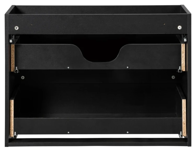 Zestaw mebli łazienkowych NOVA BLACK szafka 80 cm - szafka pod umywalkę Nova Black D2 82-80-2S