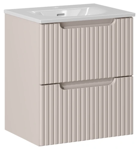 Zestaw mebli łazienkowych NOVA CASHMERE szafka 50 cm 2 szuflady z umywalką Sky