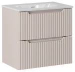 Zestaw mebli łazienkowych NOVA CASHMERE szafka 60 cm 2 szuflady z umywalką Sky