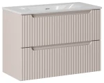 Zestaw mebli łazienkowych NOVA CASHMERE szafka 80 cm 2 szuflady z umywalką Sky