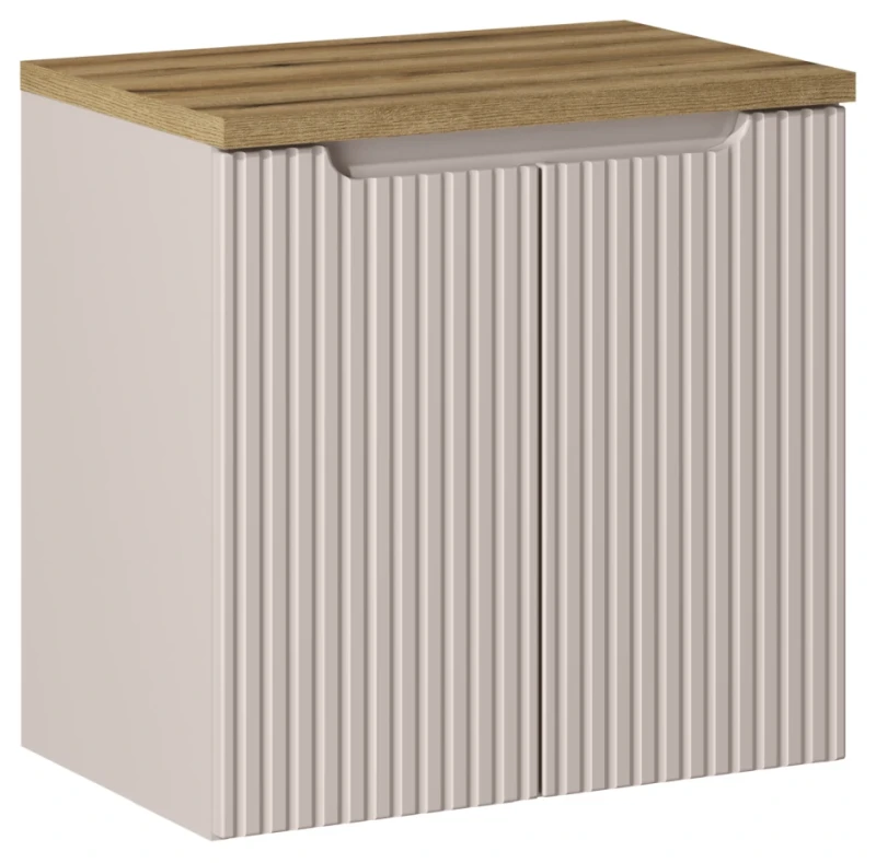 Zestaw mebli łazienkowych NOVA CASHMERE szafka 60 cm z blatem dąb 60 cm