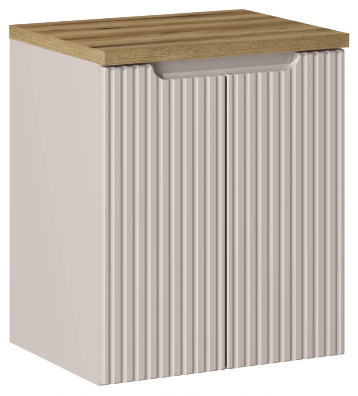 Zestaw mebli łazienkowych NOVA CASHMERE szafka 50 cm z  blatem dąb 50 cm