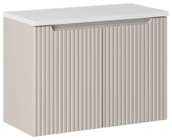Zestaw mebli łazienkowych NOVA CASHMERE szafka 80 cm z białym blatem 80 cm