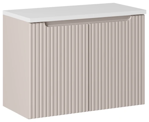 Zestaw mebli łazienkowych NOVA CASHMERE szafka 80 cm z białym blatem 80 cm