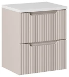 Zestaw mebli łazienkowych NOVA CASHMERE szafka 50 cm 2 szuflady z białym blatem 50 cm