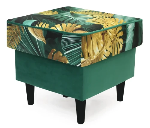 Podnóżek tapicerowany Lily Double w  stylu skandynawskim