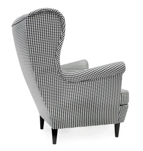 Fotel uszak Lily Printy w stylu skandynawskim
