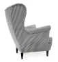 Fotel uszak Lily Printy w stylu skandynawskim
