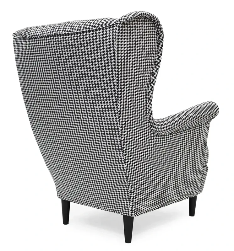 Fotel uszak Lily Printy w stylu skandynawskim