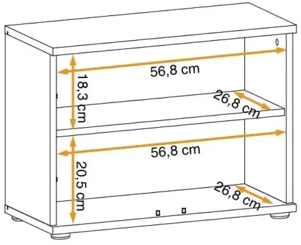 Zestaw mebli do przedpokoju Marco III pięć elementów antracyt/dąb artisan