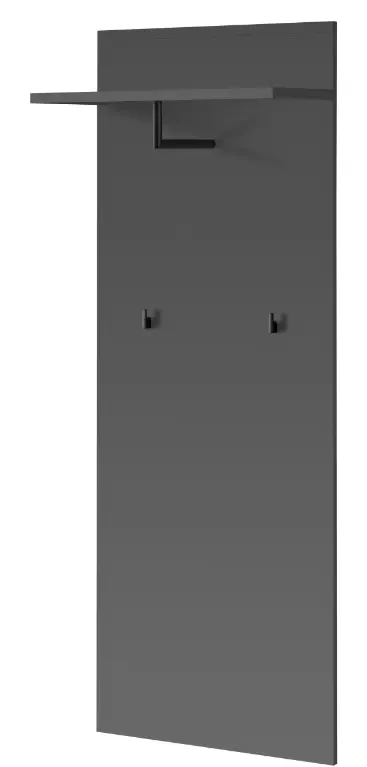 Zestaw mebli do przedpokoju Marco III pięć elementów antracyt/dąb artisan