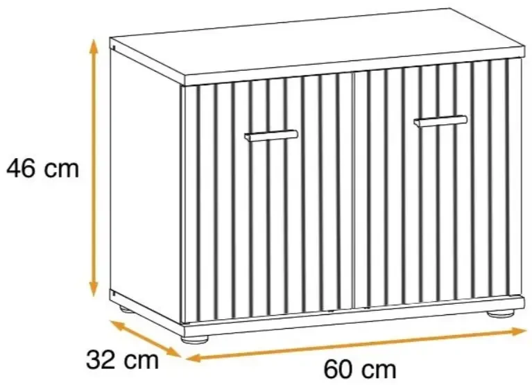Zestaw mebli do przedpokoju Marco III pięć elementów antracyt/dąb artisan