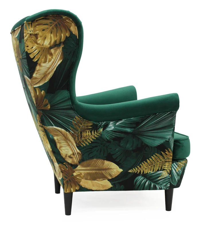 Fotel uszak Lily Double w stylu skandynawskim