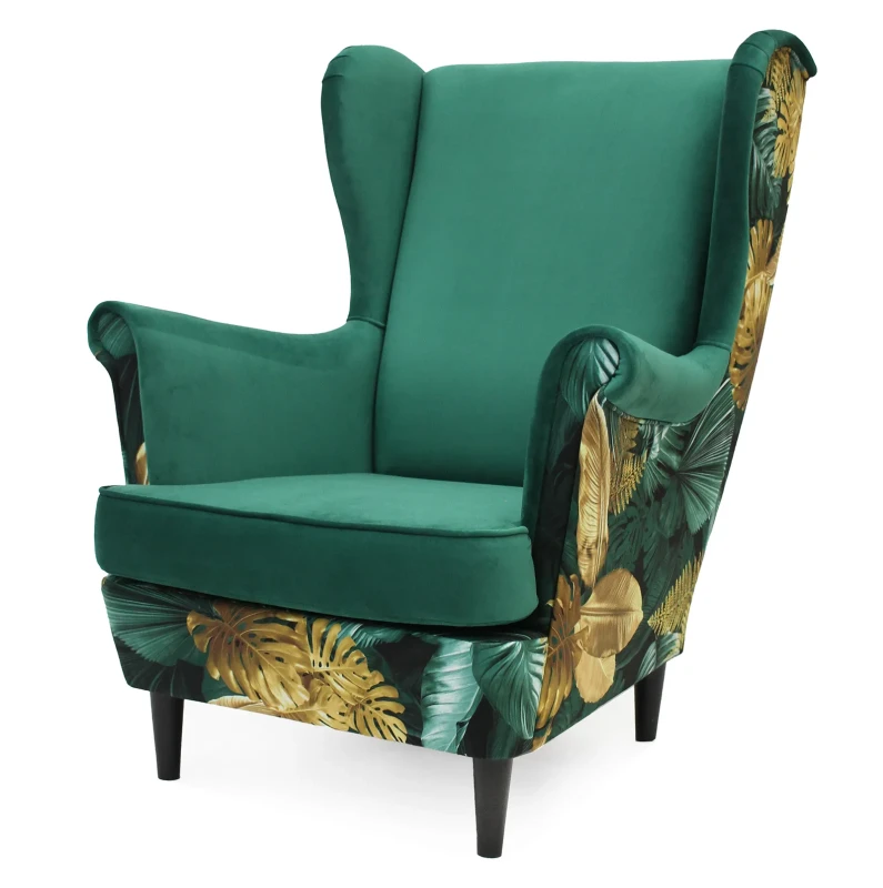 Fotel uszak Lily Double w stylu skandynawskim