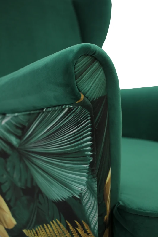 Fotel uszak Lily Double w stylu skandynawskim