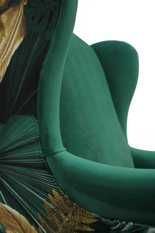 Fotel uszak Lily Double w stylu skandynawskim