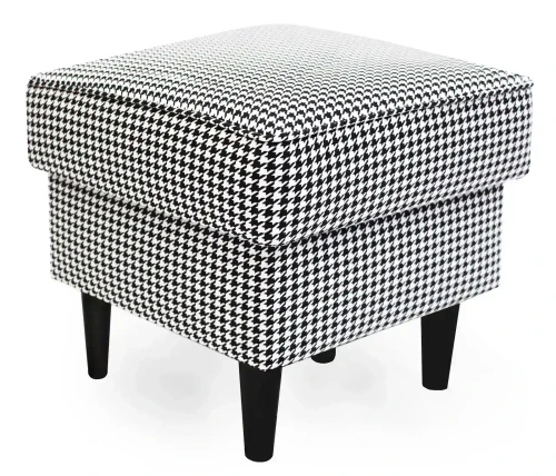 Podnóżek tapicerowany Lily Printy w stylu skandynawskim