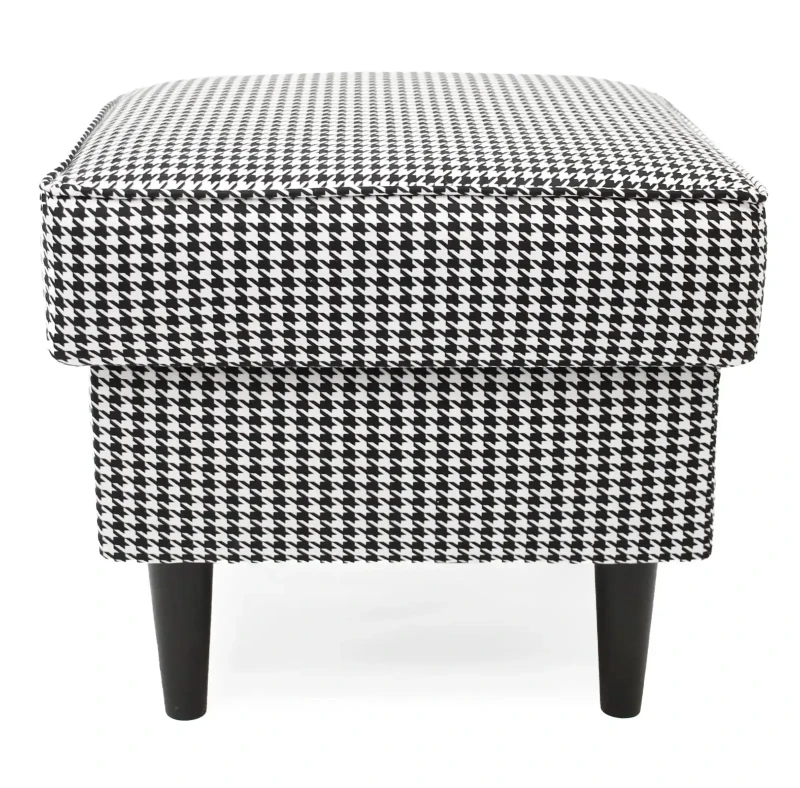 Podnóżek tapicerowany Lily Printy w stylu skandynawskim