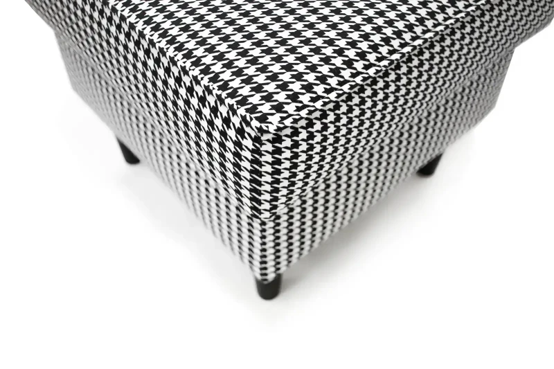 Podnóżek tapicerowany Lily Printy w stylu skandynawskim