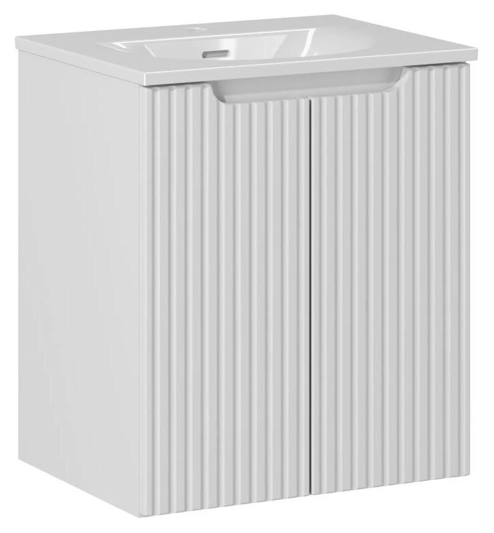 Zestaw mebli łazienkowych NOVA WHITE szafka 50 cm z umywalką Sky