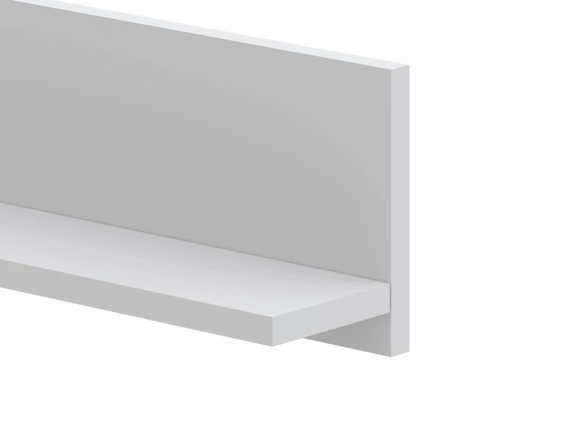 Półka wisząca Diamond 150 cm do salonu biała
