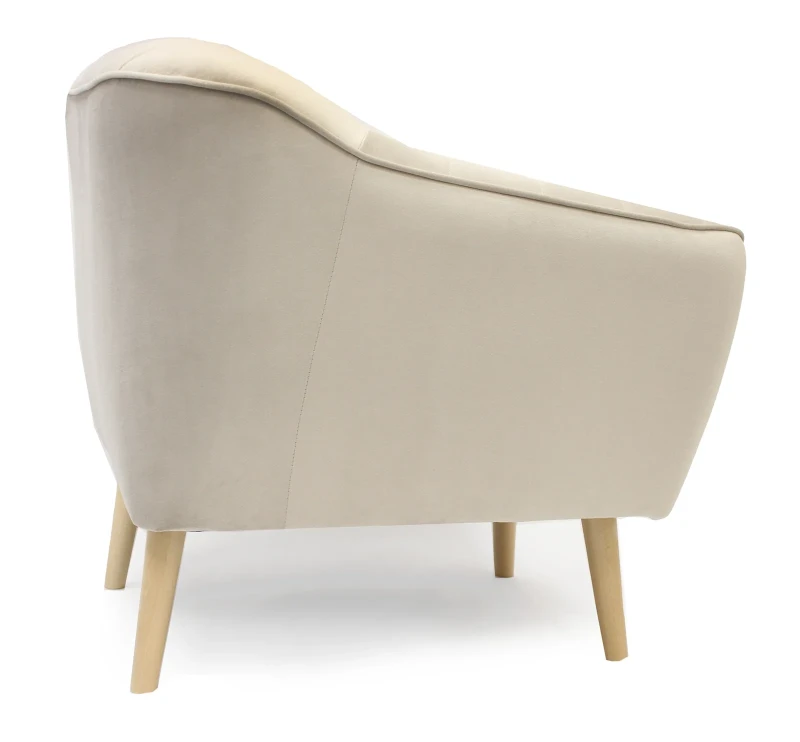 Fotel tapicerowany Delicante w stylu skandynawskim